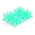 Boîte de 24 douilles pâtissier en polycarbonate Mallard Ferriere