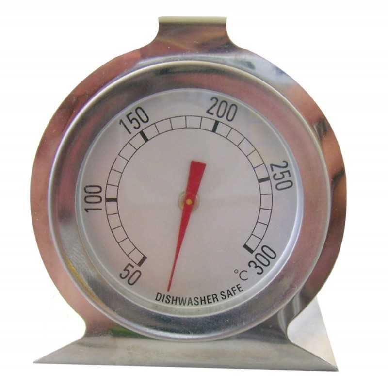 Thermomètre four cadran inox
