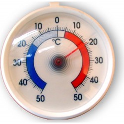 Thermomètre plastique cadran 70mm avec crochet